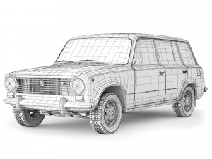 VAZ Lada 2102 1971 3D Model