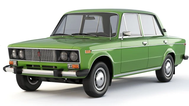 VAZ Lada 2106 1976 3D Model .c4d .max .obj .3ds .fbx .stl .blend