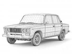 VAZ Lada 2106 1976 3D Model