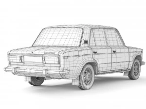 VAZ Lada 2106 1976 3D Model