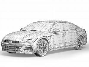 Volkswagen Arteon R fastback 2022 3D Model
