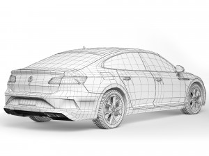 Volkswagen Arteon R fastback 2022 3D Model