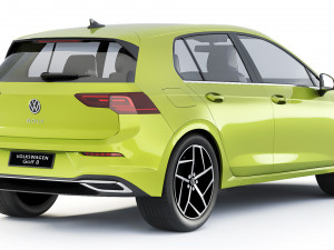 Volkswagen Golf VIII 2019 3D Modell