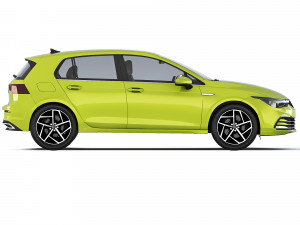 Volkswagen Golf VIII 2019 3D Modell