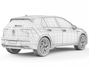 Volkswagen Golf VIII 2019 3D Modell