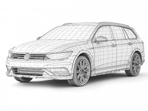 Volkswagen Passat Alltrack B8 2015 Model 3D