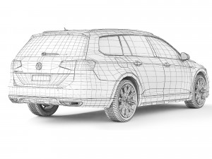 Volkswagen Passat Alltrack B8 2015 Model 3D