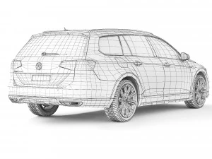 Volkswagen Passat Alltrack B8 2015 3D Model