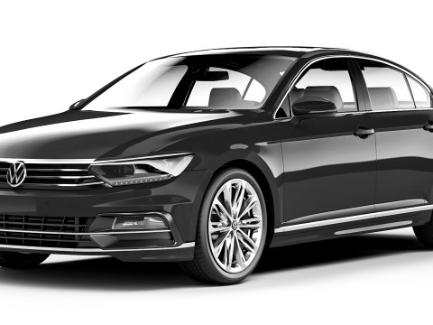 Volkswagen Passat B8 R-Line 2018 3D Модель