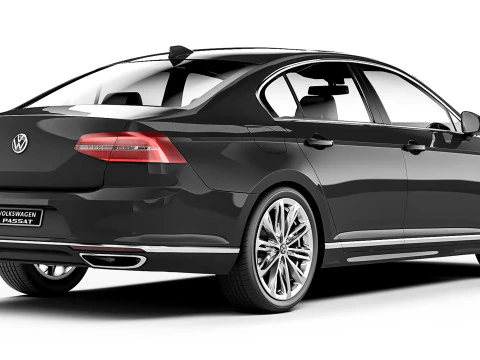 Volkswagen Passat B8 R-Line 2018 3D Model
