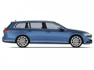 Volkswagen Passat B8 Variant R-Line 2015 3D Model