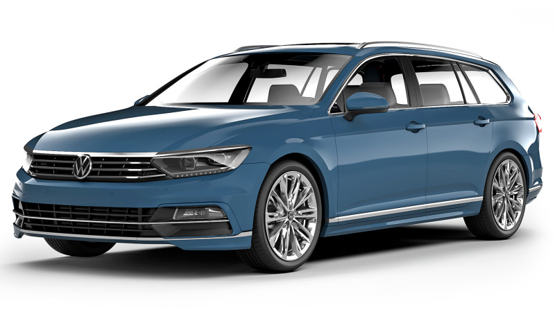 Volkswagen Passat B8 Variant R-Line 2015 3D-Modell .c4d .max .obj .3ds .fbx .stl .blend