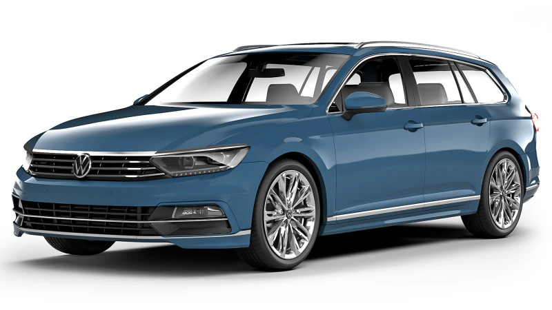 Volkswagen Passat B8 Variant R-Line 2015 3D Model .c4d .max .obj .3ds .fbx .stl .blend 
