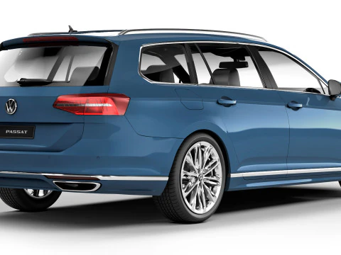 Volkswagen Passat B8 Variant R-Line 2015 3D Model
