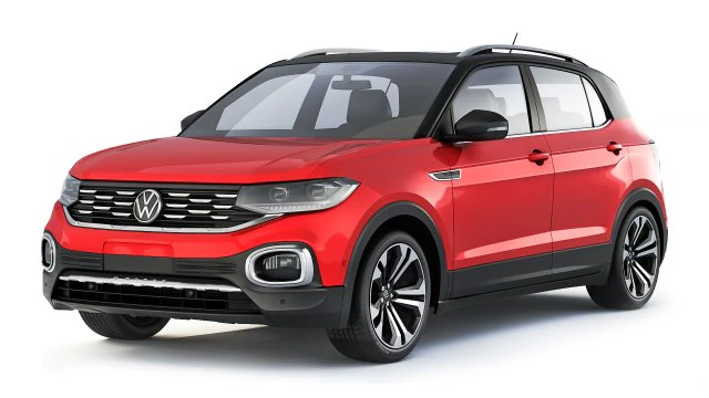 Volkswagen T-Cross 250 TSI Highline 2019 3D Model .c4d .max .obj .3ds .fbx .stl .blend 