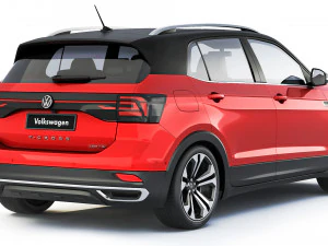 Volkswagen T-Cross 250 TSI Highline 2019 3D Model