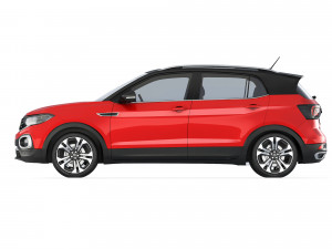 Volkswagen T-Cross 250 TSI Highline 2019 3D Model