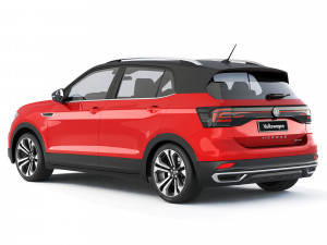 Volkswagen T-Cross 250 TSI Highline 2019 3D Model