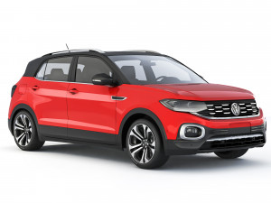 Volkswagen T-Cross 250 TSI Highline 2019 3D Model