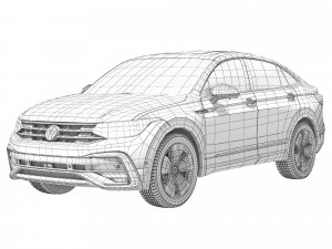 Volkswagen Tiguan X CN-spec 2021 3D Model