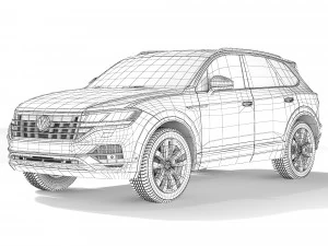 Volkswagen Touareg 2019 3D Model