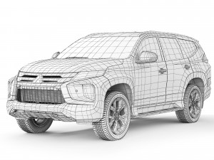 Mitsubishi Pajero Sport 2022 3D Модель