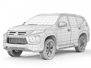 Mitsubishi Pajero Sport 2022 3D Model