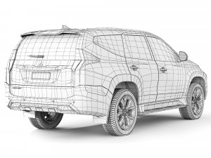 Mitsubishi Pajero Sport 2022 3D Модель