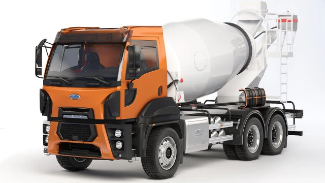 Fard Trucks 3524M concrete mixer 2016 3D Model .c4d .max .obj .3ds .fbx .stl .blend