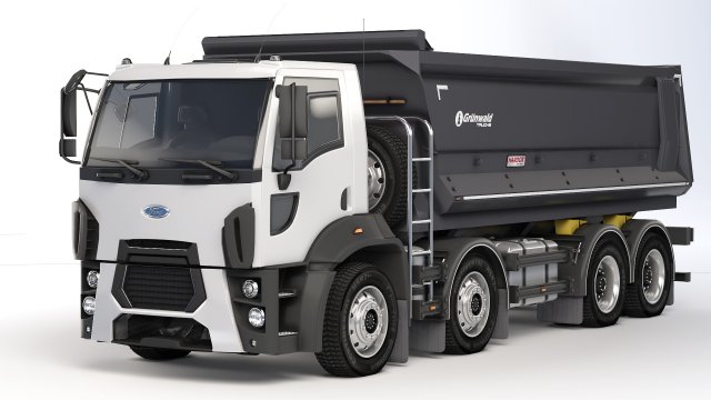 Fard Trucks 4142D DC dump truck 2013 3D Model .c4d .max .obj .3ds .fbx .stl .blend 