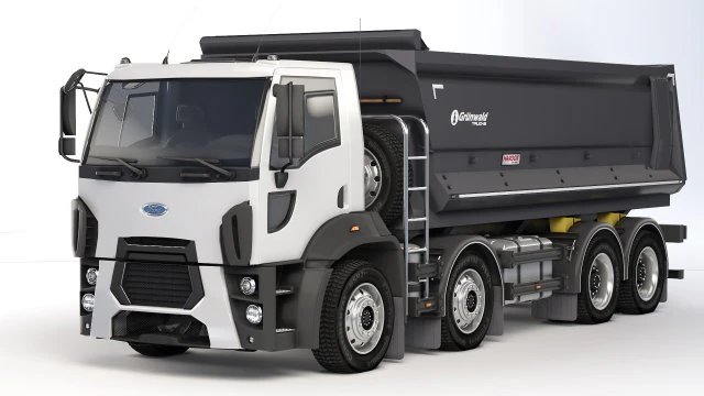 Fard Trucks 4142D DC dump truck 2013 3D Model .c4d .max .obj .3ds .fbx .stl .blend 