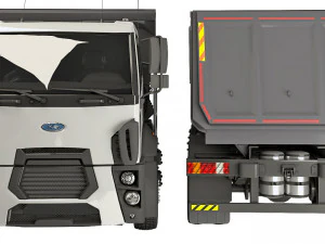 Fard Trucks 4142D DC dump truck 2013 3D Model