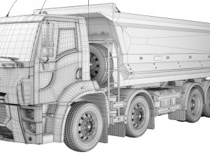 Fard Trucks 4142D DC dump truck 2013 3D Model