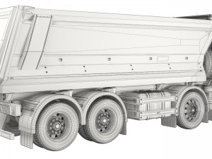 Fard Trucks 4142D DC dump truck 2013 3D Model