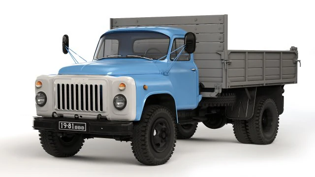 GAZ 52 SAZ 3503 1976 3D Model .c4d .max .obj .3ds .fbx .stl .blend 