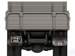 GAZ 52 SAZ 3503 1976 3D Model