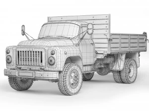 GAZ 52 SAZ 3503 1976 3D Model