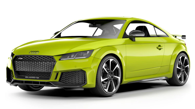 Audi TT RS 2020 3D Model .c4d .max .obj .3ds .fbx .stl .blend 