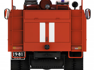 GAZ 53 AC-30-106G fire truck 1987 3D 模型