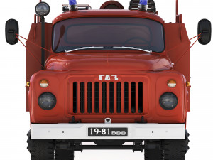 GAZ 53 AC-30-106G fire truck 1987 3D 模型