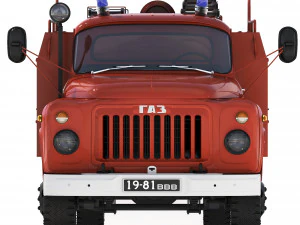 GAZ 53 AC-30-106G fire truck 1987 3D Model