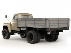 GAZ 53 flatbed body 1961 Model 3D