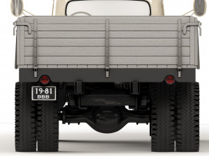 GAZ 53 flatbed body 1961 Model 3D