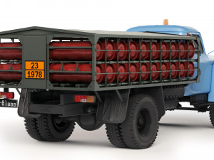 GAZ 53 GTK-40 1974 3D मॉडल