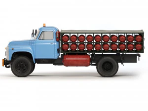 GAZ 53 GTK-40 1974 3D Model