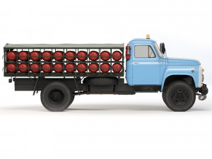 GAZ 53 GTK-40 1974 3D मॉडल