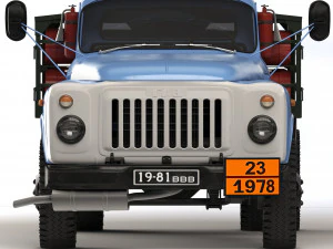 GAZ 53 GTK-40 1974 3D Model