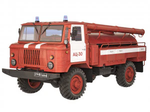 GAZ 66 AC-30 fire truck 1971 3D Model
