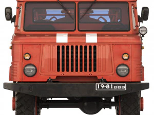 GAZ 66 AC-30 fire truck 1971 3D Model