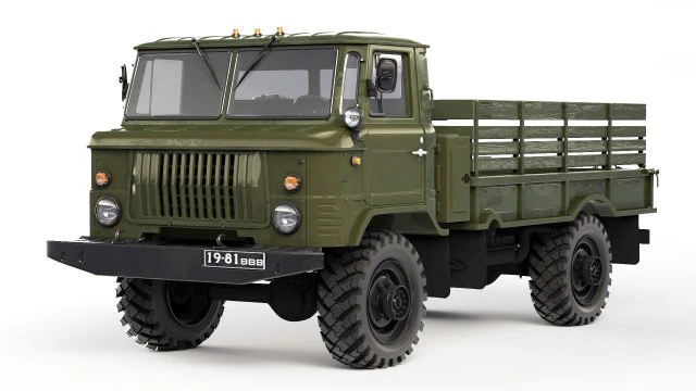 GAZ 66 flatbed body 1965 3D Model .c4d .max .obj .3ds .fbx .stl .blend 